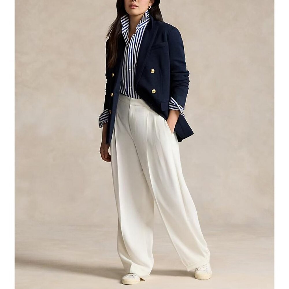 Theory Wool Double Breasted Blazer Jacket Coat Preppy Academia Old Money Luxury - Picture 3 of 11